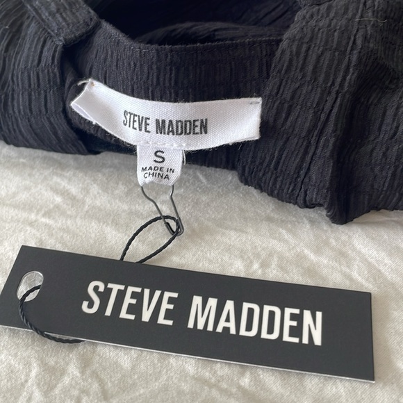 NWT STEVE MADDEN LIGHTWEIGHT BLACK MINI DRESS - Picture 7 of 7